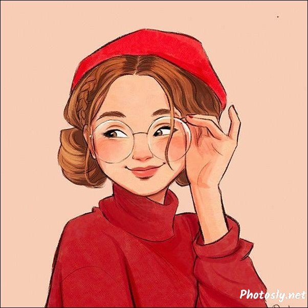 instagram-cartoon-dp Stylish & Cute Instagram Cartoon DP For Girl